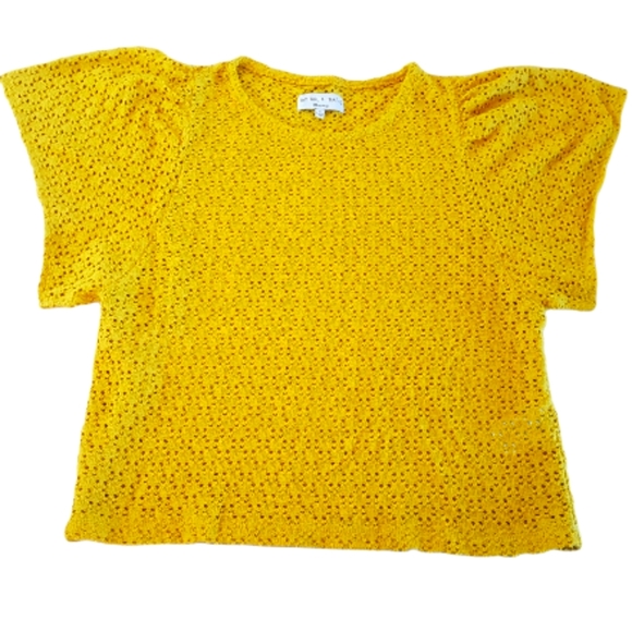 Madewell- Eyelet Flutter Sleeve - Picture 3 of 7